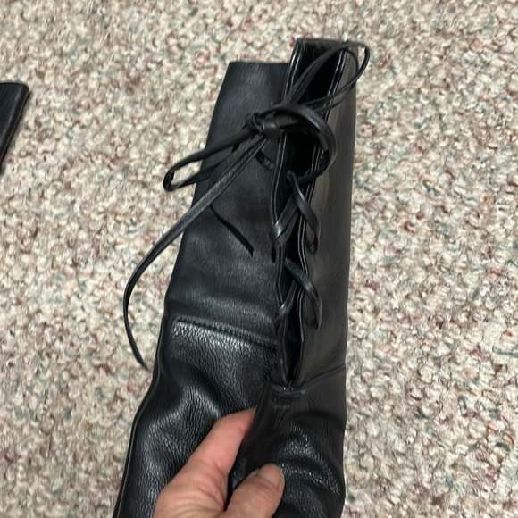 B makowsky thigh high corset lace behind knee - Picture 3 of 8